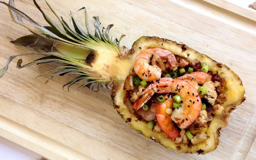 Crevettes à l’ananas thaï